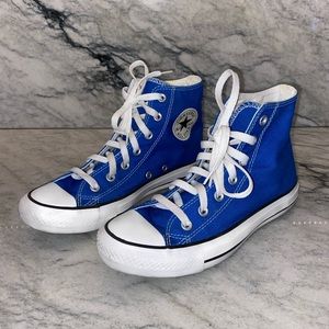 Blue High Top Converse